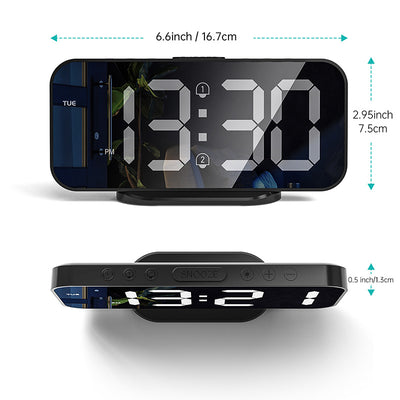 Reloj Despertador LED Cuadrado de Escritorio - Image 25