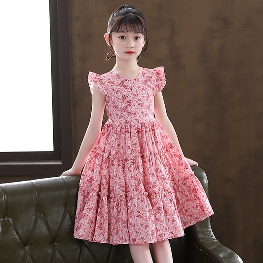 Vestido Floral de Algodón para Niñas - Diseño Moderno y Cómodo - Image 2