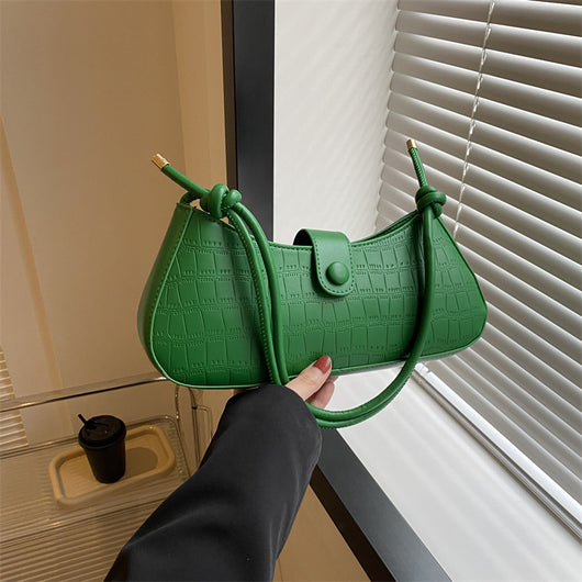 Bolso de Hombro Minimalista con Patrón de Piedra - Image 13