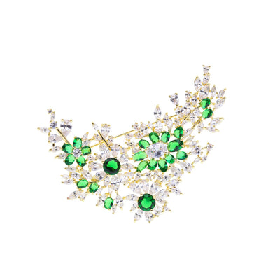 Broche Elegante para Mujer con Incrustaciones de Cobre y Circones 3A - Image 4