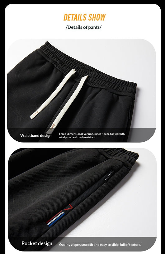 Conjunto Deportivo Casual de Dos Piezas con Cuello Alzado para Hombre - Image 17