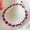Pulsera de Plata 925 con Rubí Natural Estilo Retro