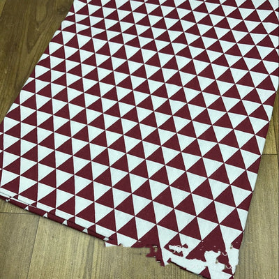 Almohada Decorativa y Cortina de Tela Estampada Algodón y Lino con Patrón Triangular - Image 6