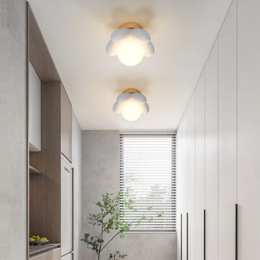 Lámpara de Pared Infantil Flor - Luz Moderna Estilo Crema para Dormitorio - Image 2