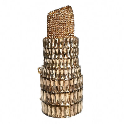 Cartera de Noche Diamantada con Forma de Labial para Mujer - Image 7