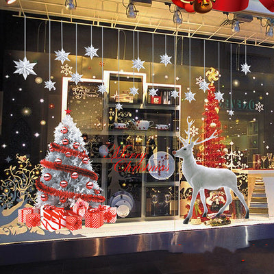 Pegatinas Navideñas Estáticas para Ventana - Copos de Nieve Decorativos - Image 8