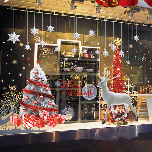 Pegatinas Navideñas Estáticas para Ventana - Copos de Nieve Decorativos - Image 8