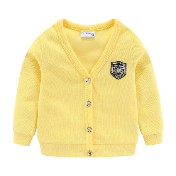 Cardigan Suéter Simple para Bebé