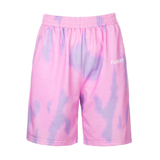 Shorts Tie-Dye Cintura Alta Elástica Holgada - Image 14