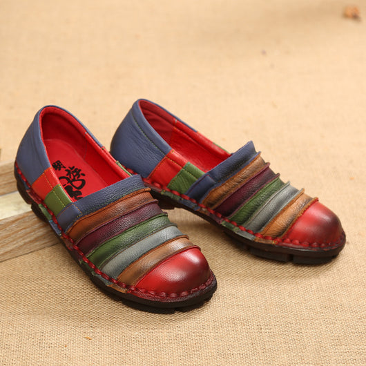 Zapatos de Cuero para Mujer con Suela Suave y Costura Artesanal - Image 4