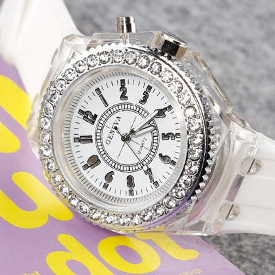 Reloj Deportivo Geneva Unisex con Cristal Luminoso y Correa de Silicona - Image 10