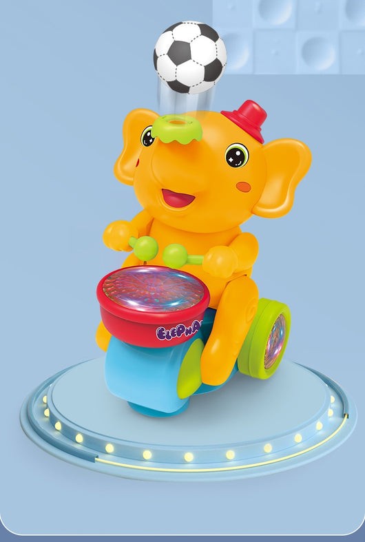 Auto Musical Infantil con Luces LED y Elefante Adorable - Image 4
