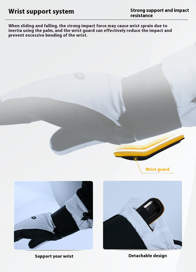 Guantes de Esquí con Banda Muñeca, Absorción de Impactos y Aislamiento Térmico Impermeable - Image 14