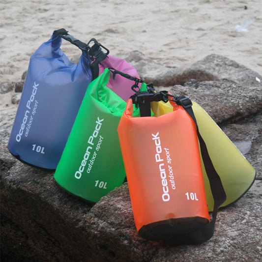 Bolsa de playa impermeable tipo cubo con tecnología PVC anti-agua