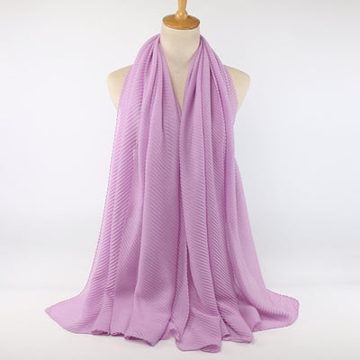 Pañuelo de algodón plisado para mujer - Image 20