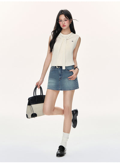 Chaleco Tejido Ice Silk sin Mangas - Blusa Suelta y Fresca - Image 20