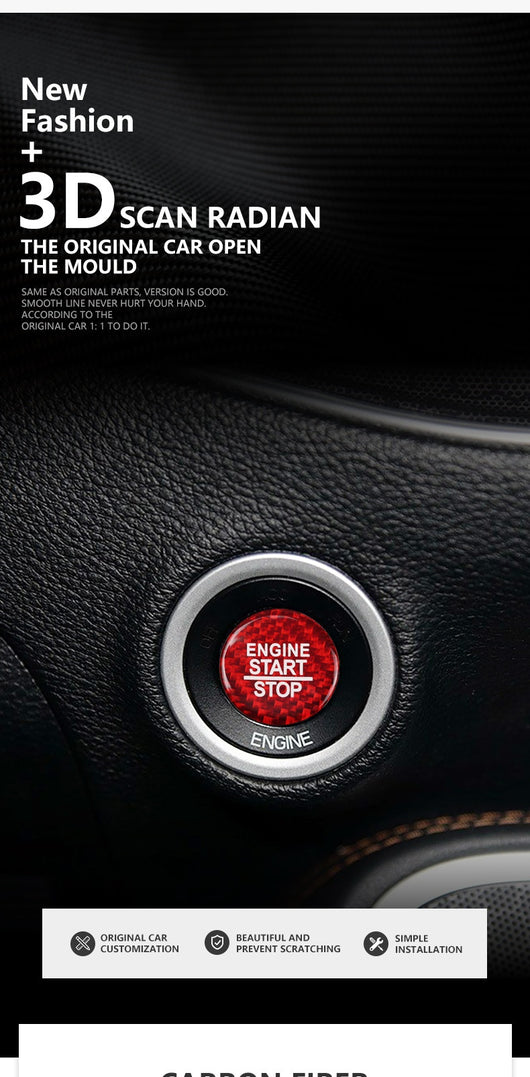 Pegatinas Decorativas de Fibra de Carbono para Encendido Dodge Challenger - Image 20