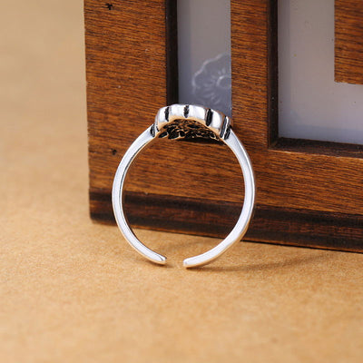 Anillo de Loto Vintage Plata Tailandesa para Mujer - Image 5