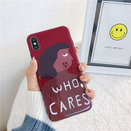 Funda para Celular Han Feng Rojo Vino Personalidad Chica - Image 2