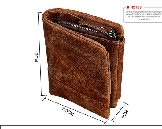 Billetera Retro de Cuero para Hombre con Múltiples Compartimentos - Image 8