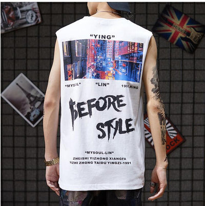 Camiseta sin Mangas de Algodón para Hombre - Image 3