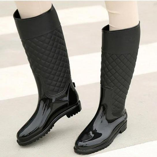Botas de Lluvia Altas para Mujer con Diseño de Celosía - Image 9