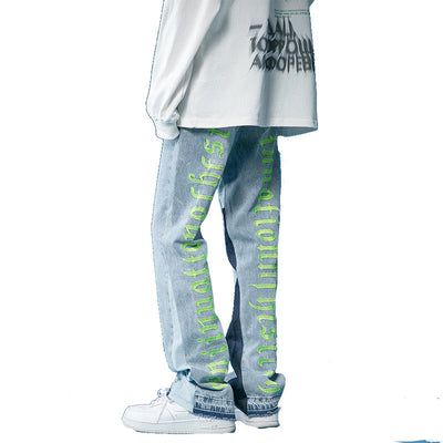 Pantalones Casuales Hombre con Estampado de Letras - Comodidad Versátil - Image 7