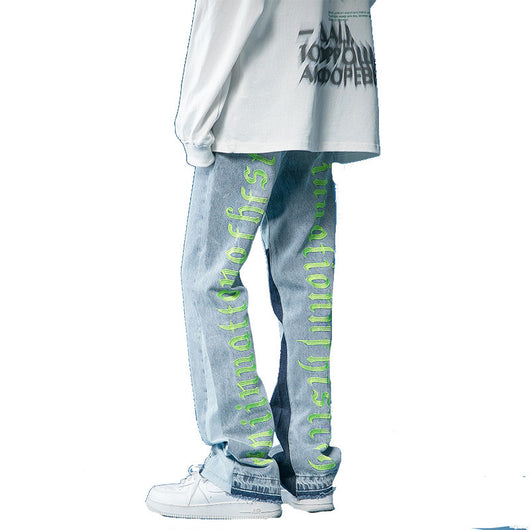 Pantalones Casuales Hombre con Estampado de Letras - Comodidad Versátil - Image 7