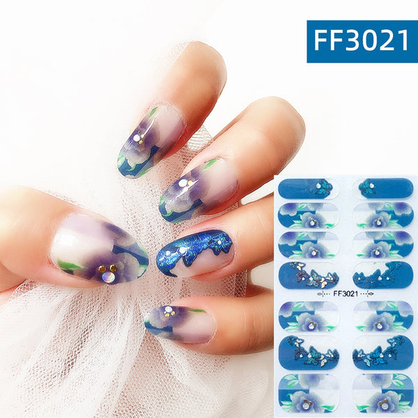 Película de Esmalte de Uñas Cristal 3D Cobertura Total
