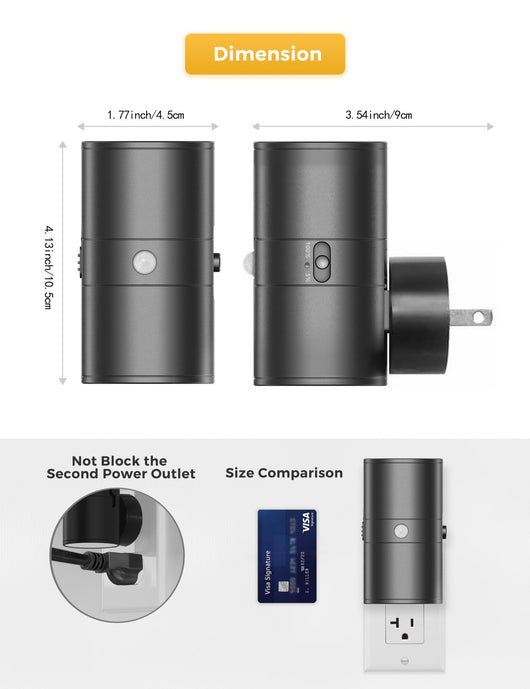 Enchufe Inteligente con Sensor de Luz 2 en 1 y LED Ambiental - Image 10