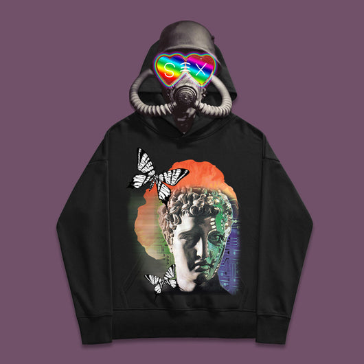Sudadera con Capucha de Algodón Estampado Mariposas - Image 31