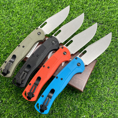 Cuchillo Plegable de Alta Dureza con Mango de Fibra de Nylon