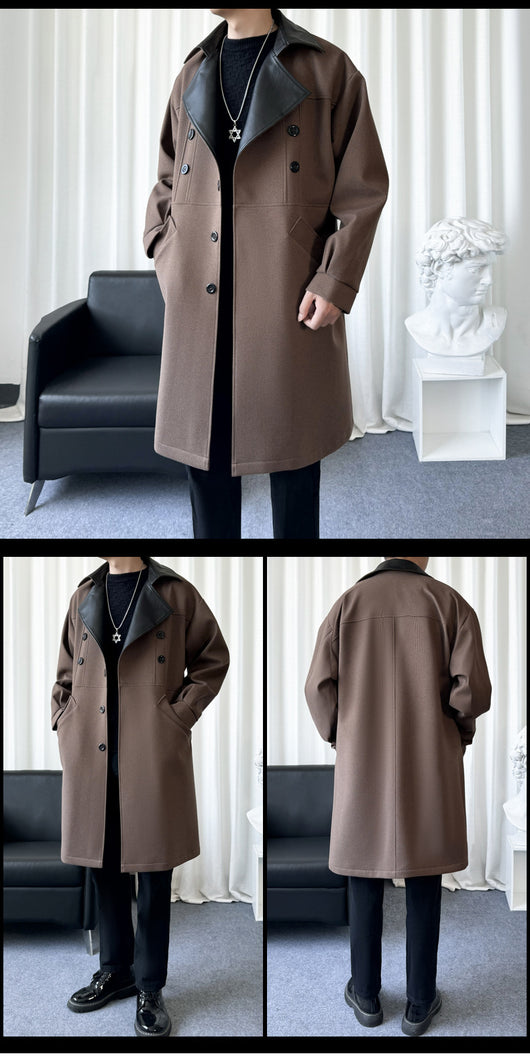 Abrigo Trinchera Versátil para Hombre - Elegancia Moderna - Image 10