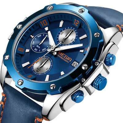 Reloj Cronógrafo Deportivo de Tres Agujas con Calendario y Esfera Luminosa - Image 10