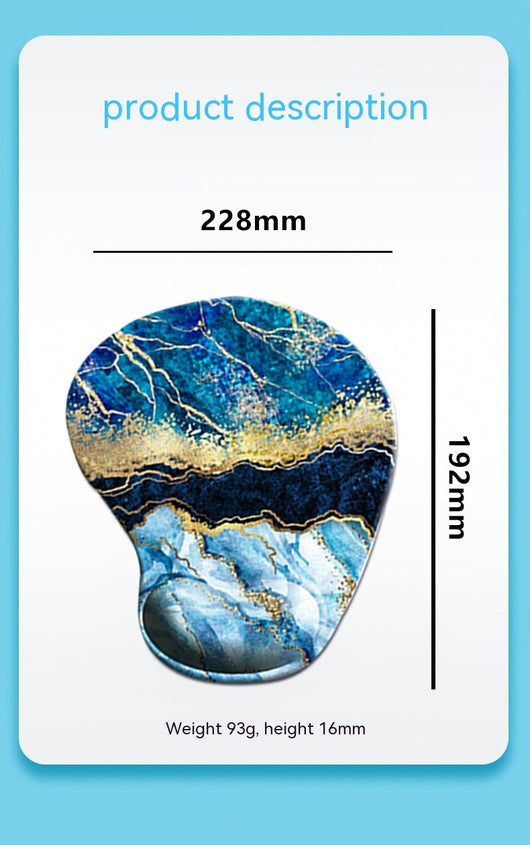 Set Completo Muñequera Ergonómica, Tapete para Teclado y Mouse con Diseño Floral - Image 11