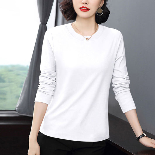 Blusa Manga Larga Suelta para Mujer Madura - Camiseta Base Versátil - Image 4