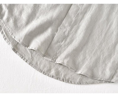 Camisa de Lino Manga Corta para Hombre - Image 13