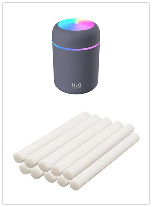 White cylindrical cotton wick, likely a replacement part for a humidifier or aroma diffuser. - Image 14