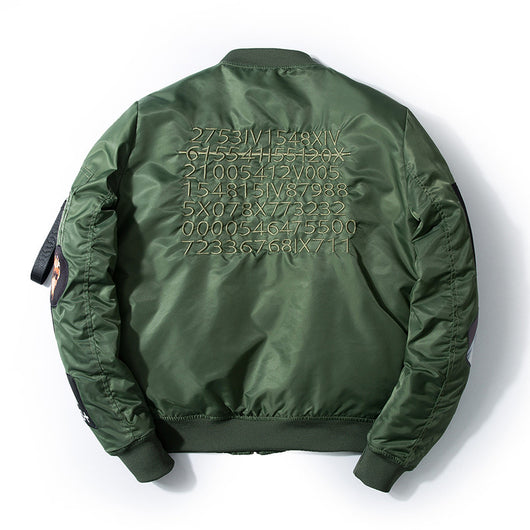 Chaqueta Bomber de Trabajo Acolchada con Bordados - Image 5