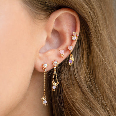 Aretes de Plata 925 Osito Delicado - Diseño Minimalista - Image 2