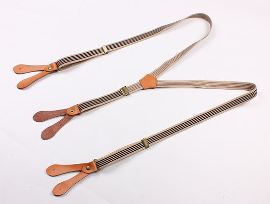 Tirantes Elásticos Dobles para Hombre y Mujer con Rayas - Image 3