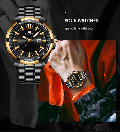 Reloj Deportivo de Acero Inoxidable con Esfera Luminosa - Image 18