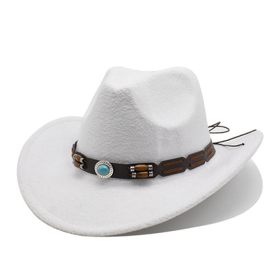Conjunto Western: Gorro de Lana Turquesa, Cinturón y Denim Auténtico - Image 8