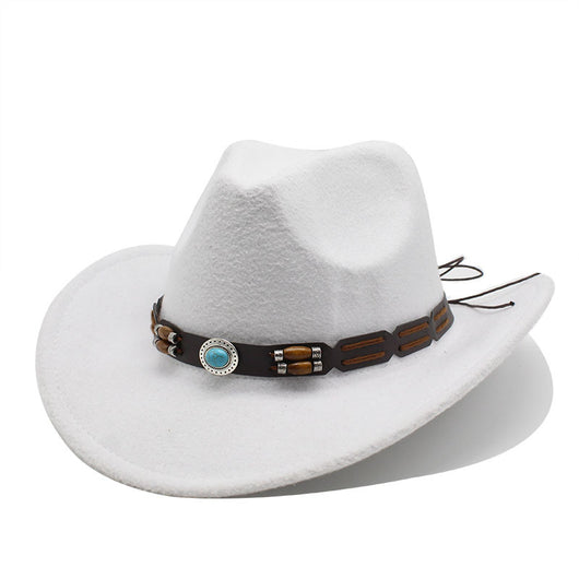 Conjunto Western: Gorro de Lana Turquesa, Cinturón y Denim Auténtico - Image 8