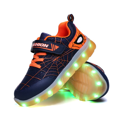 Zapatos LED con Carga USB para Niños - Luces Brillantes con Cierre de Velcro - Image 9