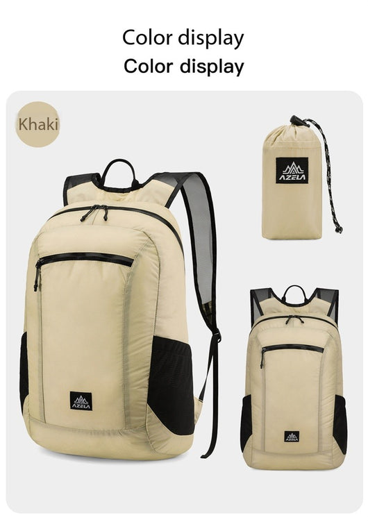 Mochila de Senderismo Ligera AZELA, Blanca para Viajes al Aire Libre con Múltiples Bolsillos y Correas Transpirables - Image 45