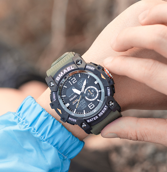 Reloj Deportivo Dual Display Resistente al Agua