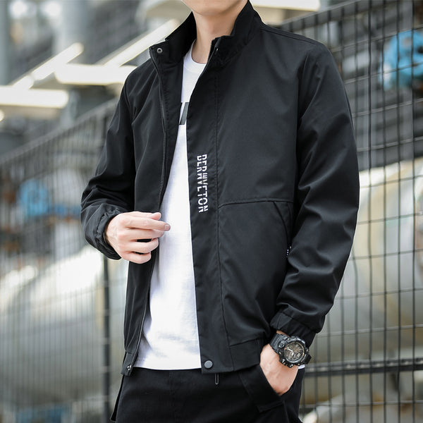 Chaqueta Casual Estilo Béisbol para Hombre - Diseño Moderno y Versátil