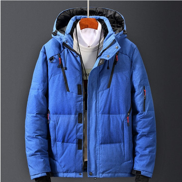 Chaqueta Cortavientos Impermeable para Hombre - Abrigo Deportivo de Invierno