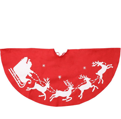 Falda para Árbol de Navidad con Estampado de Reno Navideño - Image 12